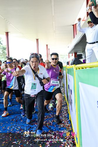 Race photo from BAF LIONS RUN 2024