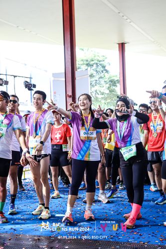 Race photo from BAF LIONS RUN 2024