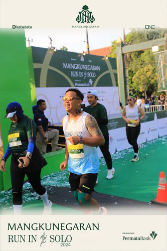 Race photo from Mangkunegaran Run 2024