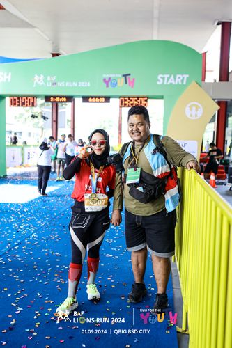 Race photo from BAF LIONS RUN 2024