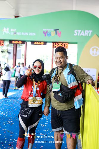 Race photo from BAF LIONS RUN 2024