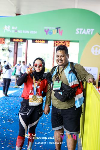 Race photo from BAF LIONS RUN 2024