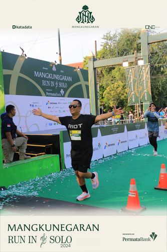 Race photo from Mangkunegaran Run 2024