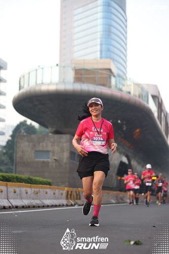 Race photo from Smartfren Run 2025 
