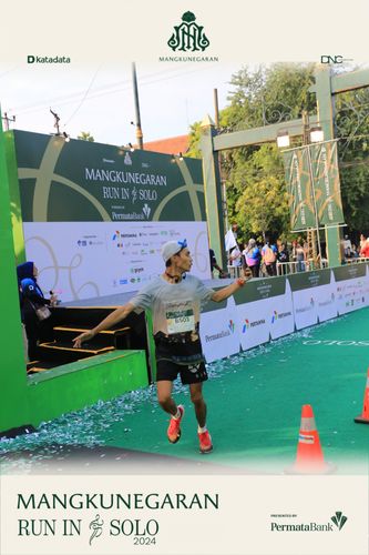 Race photo from Mangkunegaran Run 2024