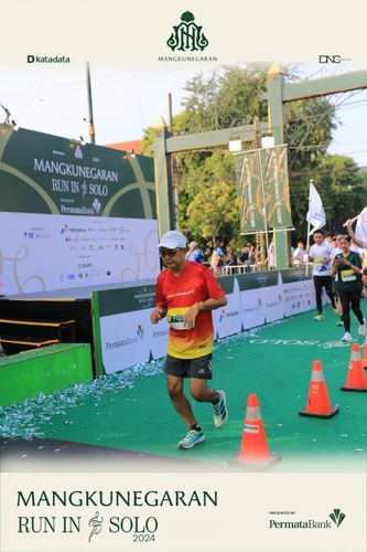 Race photo from Mangkunegaran Run 2024