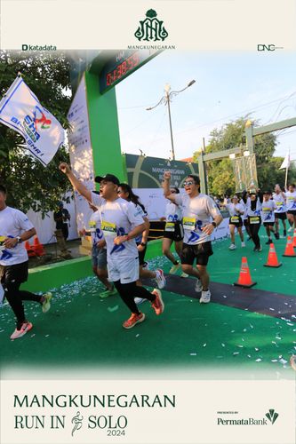 Race photo from Mangkunegaran Run 2024
