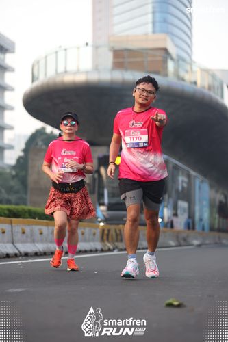 Race photo from Smartfren Run 2025 