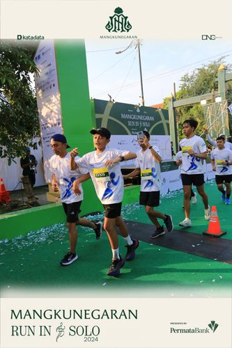 Race photo from Mangkunegaran Run 2024