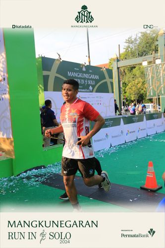 Race photo from Mangkunegaran Run 2024