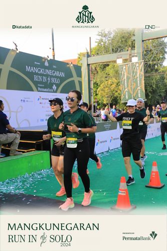 Race photo from Mangkunegaran Run 2024
