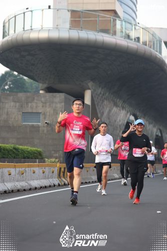 Race photo from Smartfren Run 2025 
