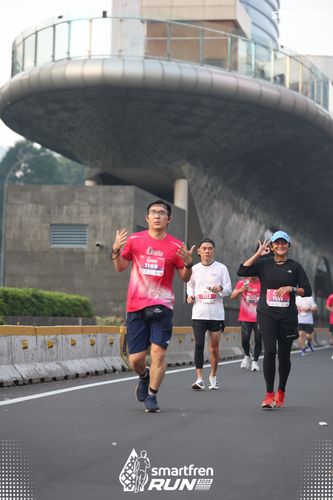 Race photo from Smartfren Run 2025 