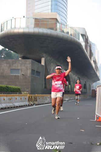 Race photo from Smartfren Run 2025 