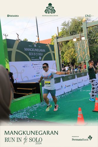 Race photo from Mangkunegaran Run 2024