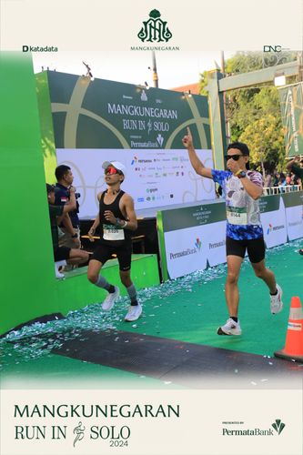 Race photo from Mangkunegaran Run 2024