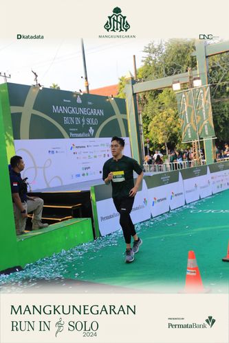 Race photo from Mangkunegaran Run 2024