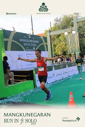 Race photo from Mangkunegaran Run 2024