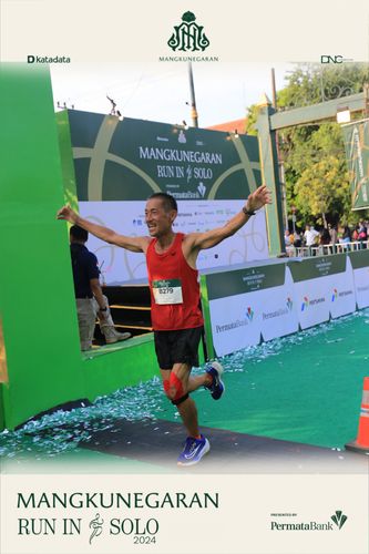 Race photo from Mangkunegaran Run 2024