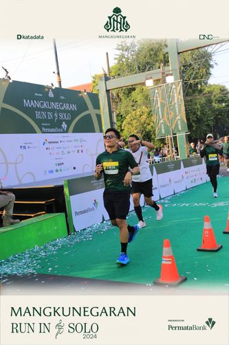 Race photo from Mangkunegaran Run 2024