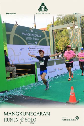 Race photo from Mangkunegaran Run 2024