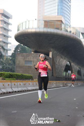 Race photo from Smartfren Run 2025 