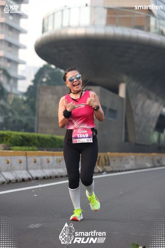 Race photo from Smartfren Run 2025 