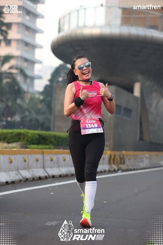 Race photo from Smartfren Run 2025 