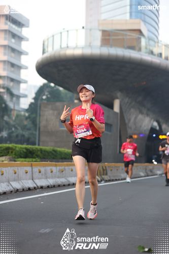 Race photo from Smartfren Run 2025 