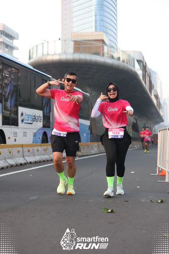 Race photo from Smartfren Run 2025 