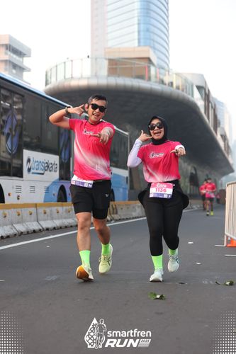 Race photo from Smartfren Run 2025 