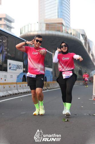 Race photo from Smartfren Run 2025 