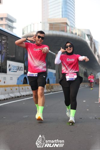 Race photo from Smartfren Run 2025 