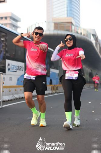 Race photo from Smartfren Run 2025 