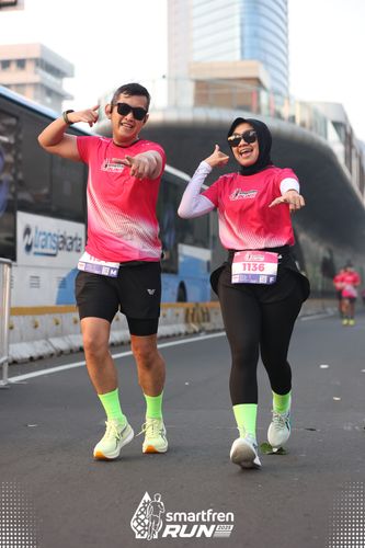 Race photo from Smartfren Run 2025 