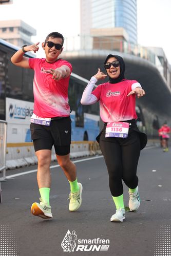 Race photo from Smartfren Run 2025 