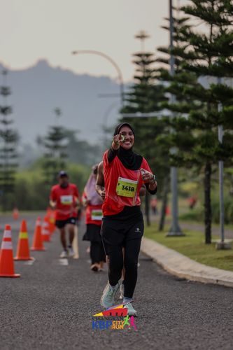 Race photo from CISANGKAN KBP CITY RUN 2025
