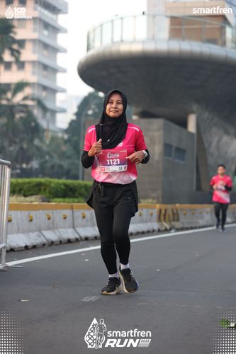 Race photo from Smartfren Run 2025 