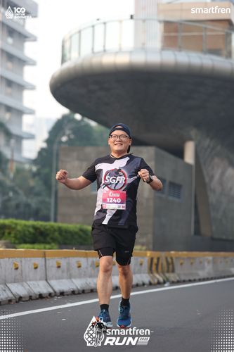 Race photo from Smartfren Run 2025 