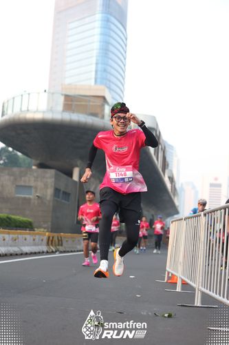 Race photo from Smartfren Run 2025 