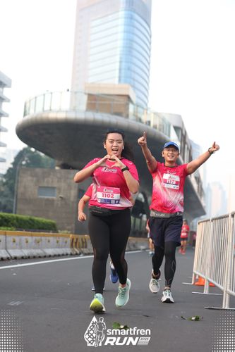 Race photo from Smartfren Run 2025 