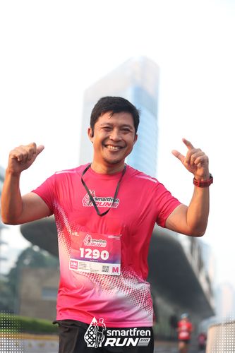 Race photo from Smartfren Run 2025 