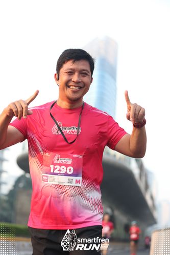 Race photo from Smartfren Run 2025 