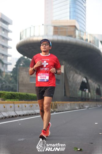 Race photo from Smartfren Run 2025 