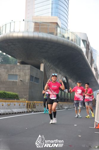 Race photo from Smartfren Run 2025 
