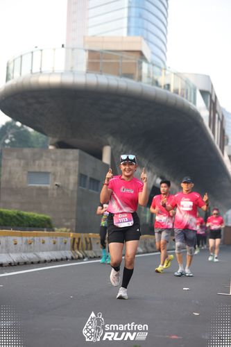 Race photo from Smartfren Run 2025 