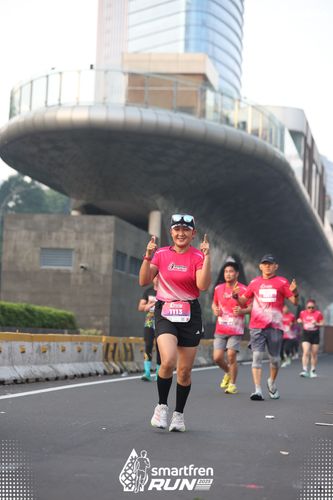 Race photo from Smartfren Run 2025 