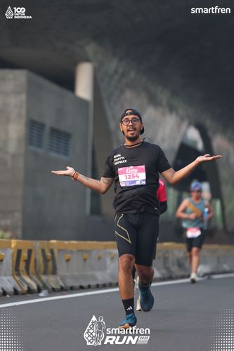 Race photo from Smartfren Run 2025 