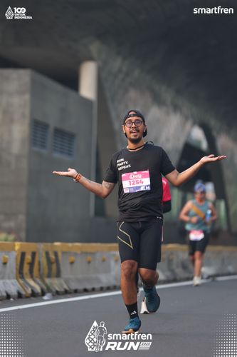 Race photo from Smartfren Run 2025 