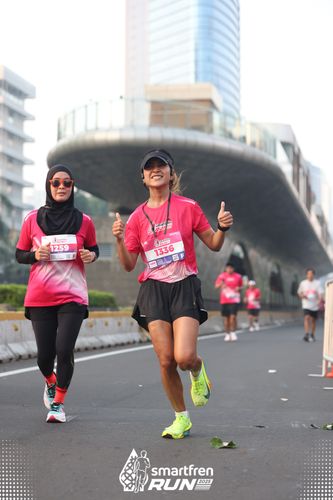 Race photo from Smartfren Run 2025 